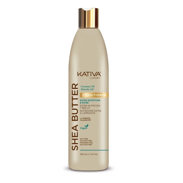 KATIVA SHEA BUTTER COCONUT OIL + MARULA ACONDICIONADOR 355ML.