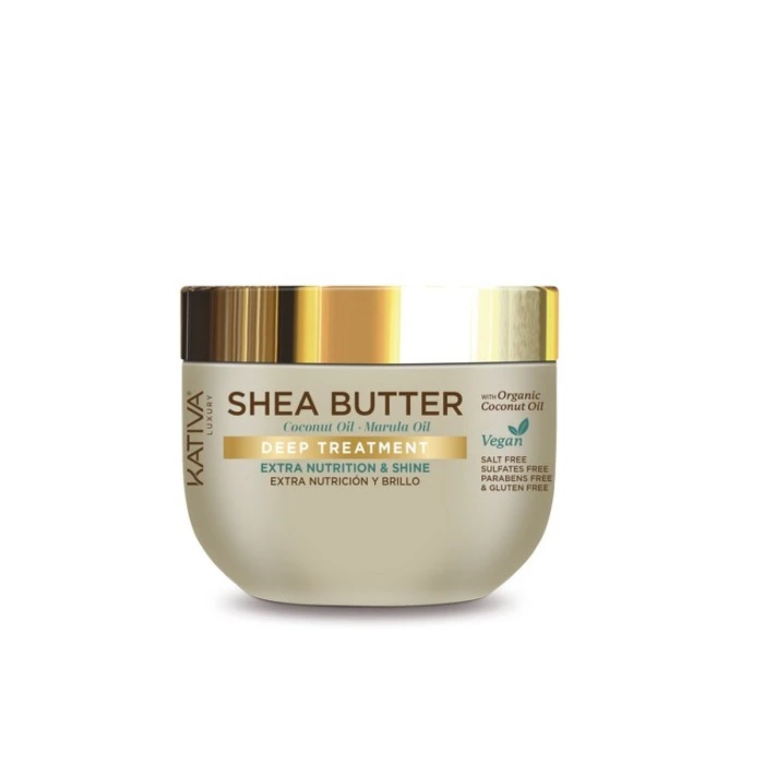 KATIVA SHEA BUTTER COCONUT OIL + MARULA MASCARILLA 300ML.