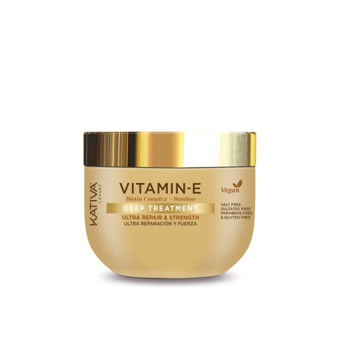 KATIVA VITAMINA E BIOTIN BAMBU MASCARILLA 355ML.