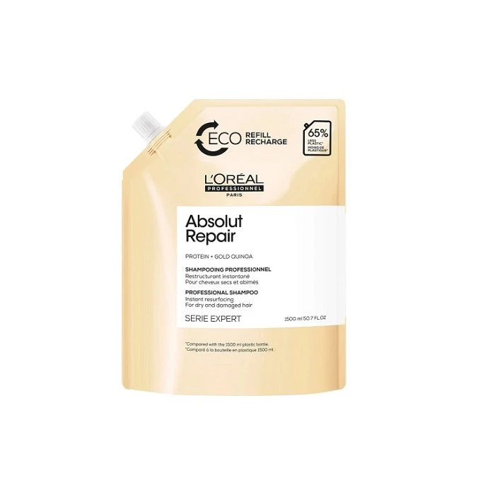 LOREAL CHAMPU ABSOLUT REPAIR GOLD RECARGA 1500 ML. SERIE EXPERT
