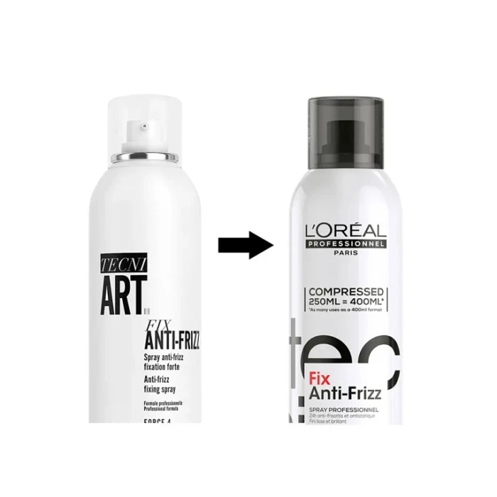LOREAL FIX ANTI-FRIZZ SPRAY 250ML. TECNI.ART (COMPRESSED 250ML=400ML)
