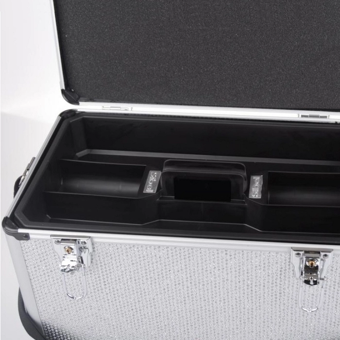 MALETA VANITY STRASS PLATEADA REF : 6600458