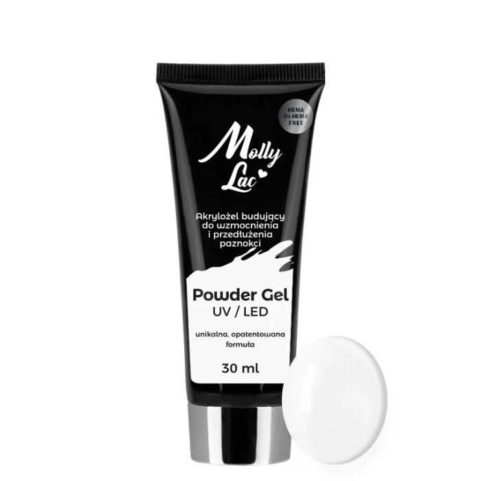 MOLLYLAC ACRIGEL POWDER GEL WHITE 30 ML