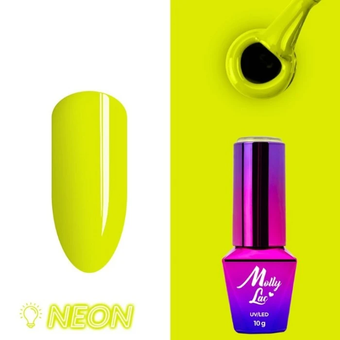 MOLLYLAC ESMALTE SEMIPERMANENTE NEON 10 ML.