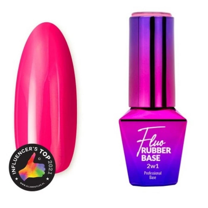 MOLLYLAC FLUO RUBBER BASE 2 EN 1 Nº6 EXOTICA 10ML