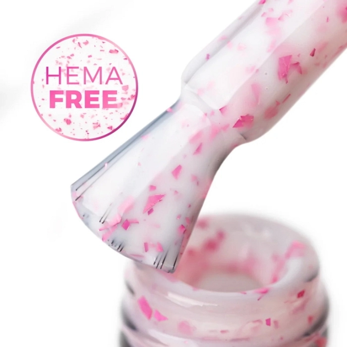 MOLLYLAC RUBBER BASE FLAKES HEMA FREE 10G MILK PINK  ML02060H