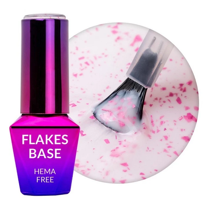 MOLLYLAC RUBBER BASE FLAKES HEMA FREE 10G. MILK PINK