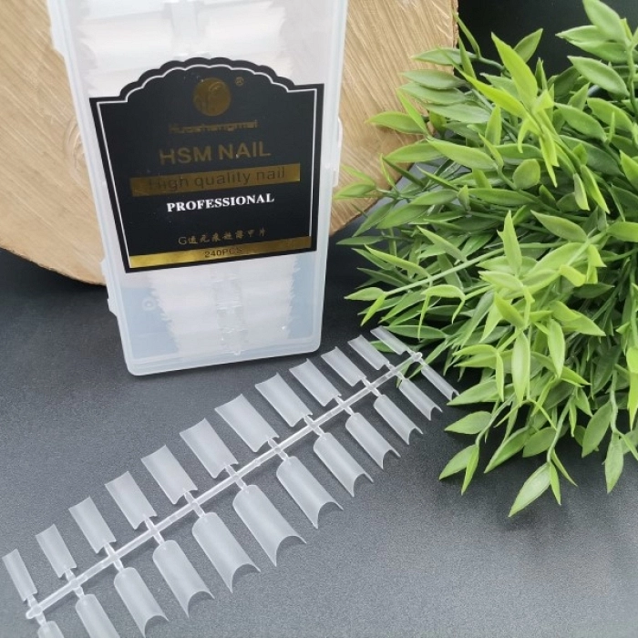 MOLLYLAC TIPS SONRISA CUADRADOS 240 UDS TRANSPARENTE