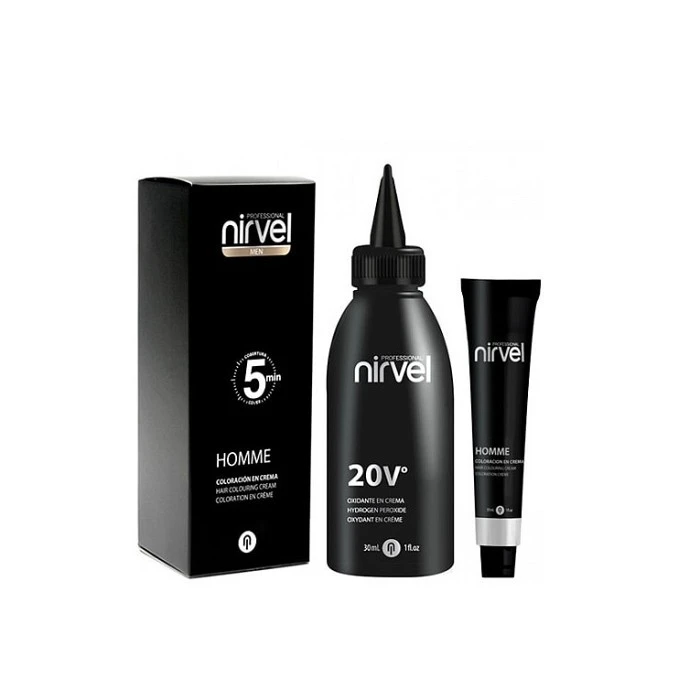 NIRVEL HOMME COLORACION EN CREMA 5 MIN. 30ML.