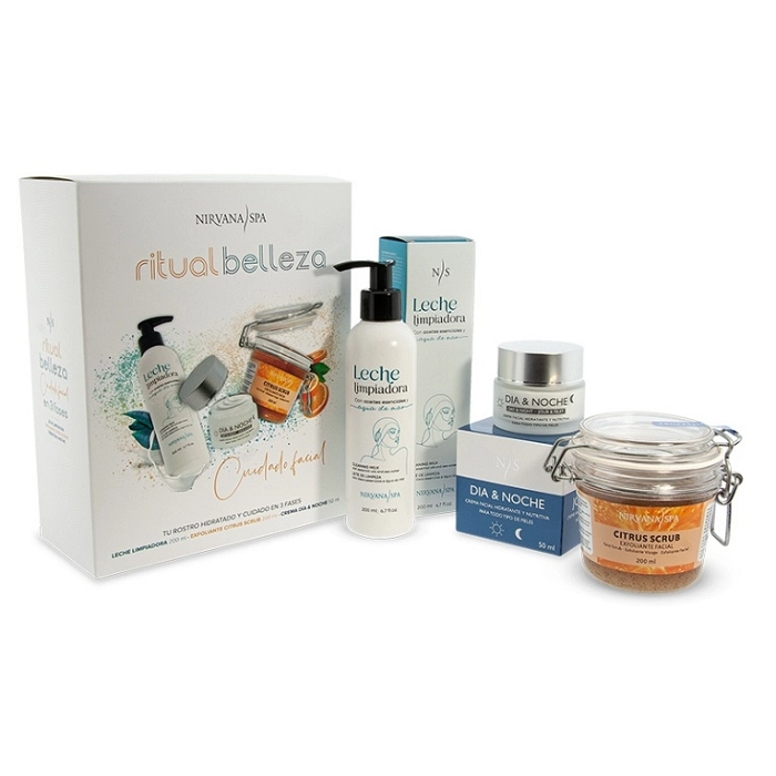 PACK RITUAL BELLEZA (LECHE LIMP+EXFOLIANTE+CREMA DIA&NOCHE) NIRVANA SPA REF82032 PACK RITUAL BELLEZA (LECHE LIMP+EXFOLIANTE+CREMA DIA&NOCHE) NIRVANA SPA REF82032