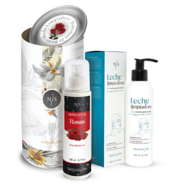 PACK ROLL DELUXE ROSAS (LECHE LIMP + HIDROL ROSAS) NIRVANA SPA REF 82028 PACK ROLL DELUXE ROSAS (LECHE LIMP + HIDROL ROSAS) NIRVANA SPA REF 82028