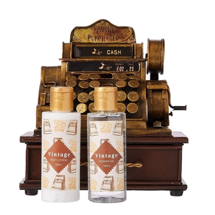 POKHARA SET DE BAÑO CAJA REGISTRADORA METAL POK1403