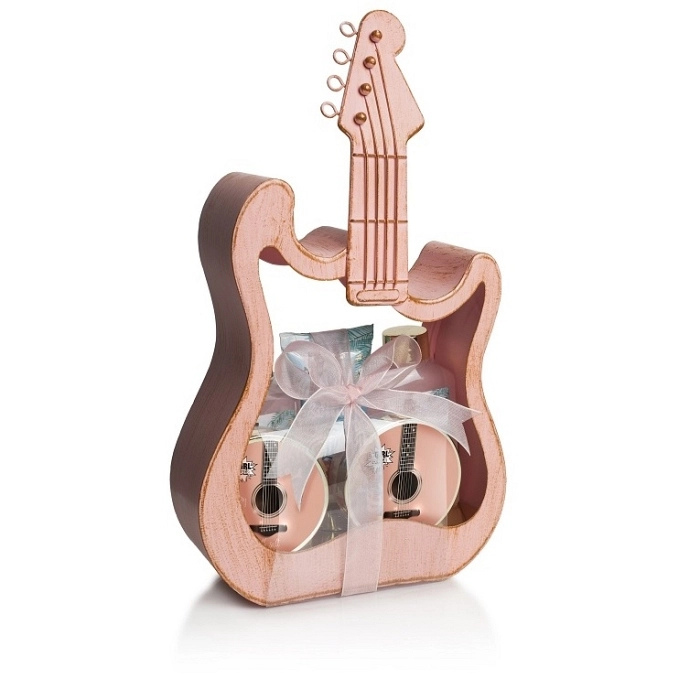 POKHARA SET DE BAÑO GUITARRA ELECTRONICA ROSA POK1767