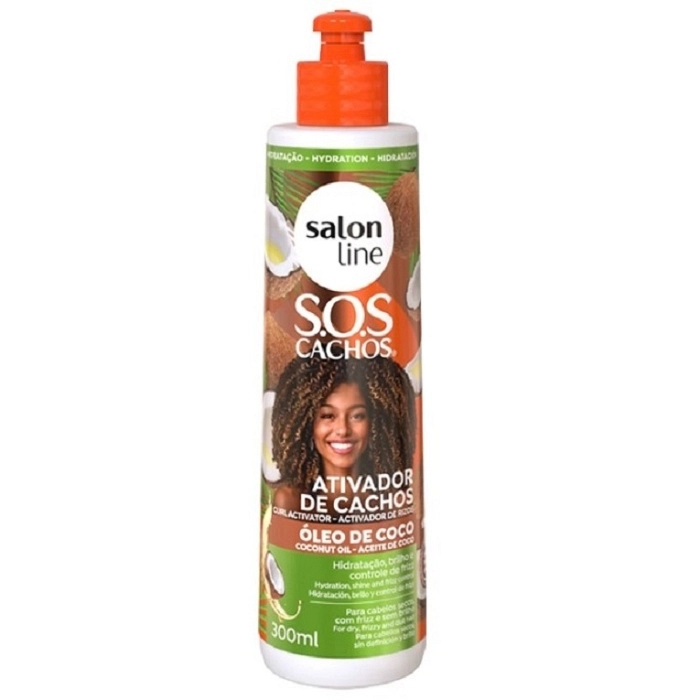 SALON LINE ACTIVADOR RIZOS COCO TRATAMIENTO PROFUNDO 300 ML - REF SL0025