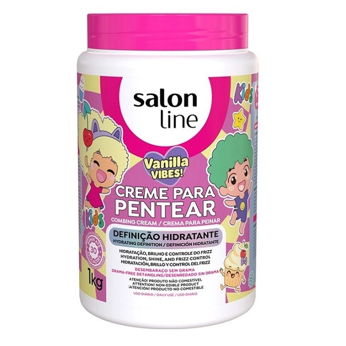 SALON LINE CREMA DE PEINADO VAINILLA VIBES KIDS 1 KG - REF SL0282