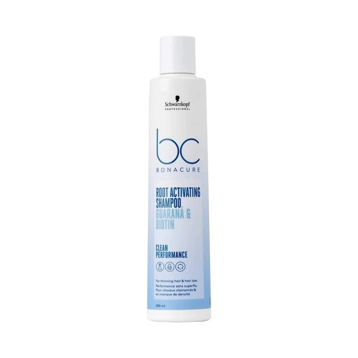 SCHWARZKOPF BONACURE ROOT ACTIVATING SHAMPOO GUARANA & BIOTIN 250ML.