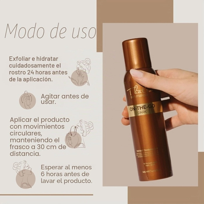 SPRAY BRONCEADOR EFECTO INMEDIATO ON THE GO DARK 75 ML THATSO SUN MAKE UP SPRAY BRONCEADOR EFECTO INMEDIATO ON THE GO DARK 75 ML THATSO SUN MAKE UP