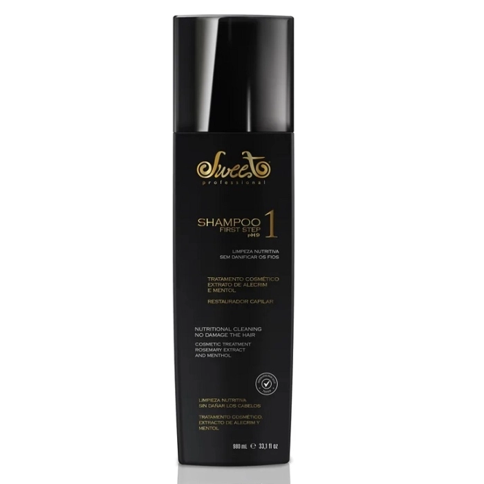 SWEET LOVELY PASO 1 SHAMPOO DEEP CLEAN 980 ML(ALISADO ACIDO HIALURONICO)