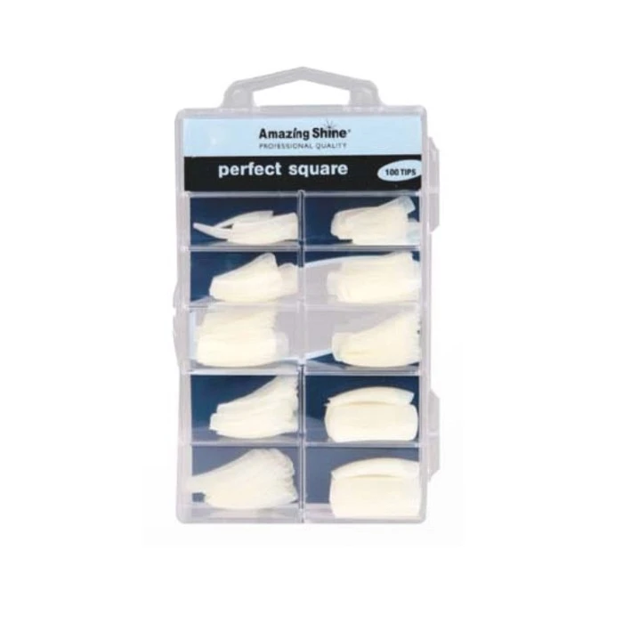 TIP UÑAS PERFECT SQUARE (100 UNIDADES) REF : 133N AMAZING SHINE