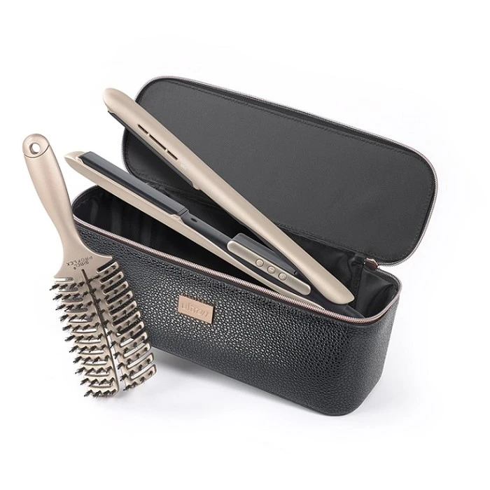 ULTRON SET PLANCHA ENYI CHAMPAGNE + CEPILLO PROFLEX GRATIS REF.P005508