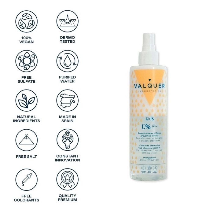 VALQUER ACONDICIONADOR INFANTIL BIFASICO PREVENTIVO 300 ML REF 36235