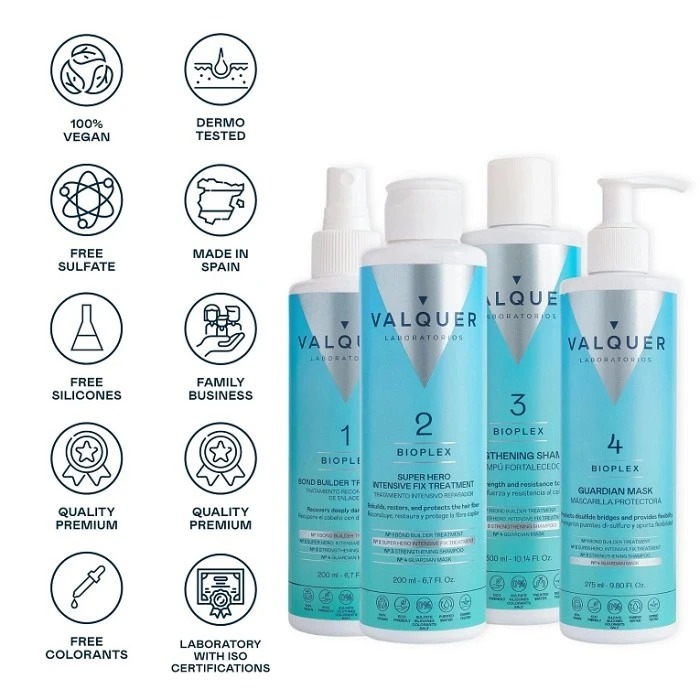 VALQUER BIOPLEX ESTUCHE - TRATAMIENTO COMPLETO DE RECONSTRUCCION 975ML.