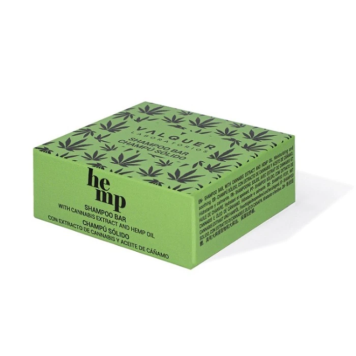 VALQUER CHAMPU SOLIDO HEMP (EXTRACTO DE CANNABIS Y ACEITE DE CAÑAMO) 50 G.