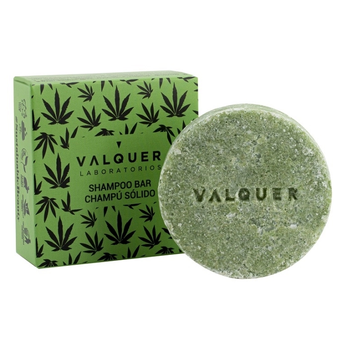 VALQUER CHAMPU SOLIDO HEMP (EXTRACTO DE CANNABIS Y ACEITE DE CAÑAMO) 50 G
