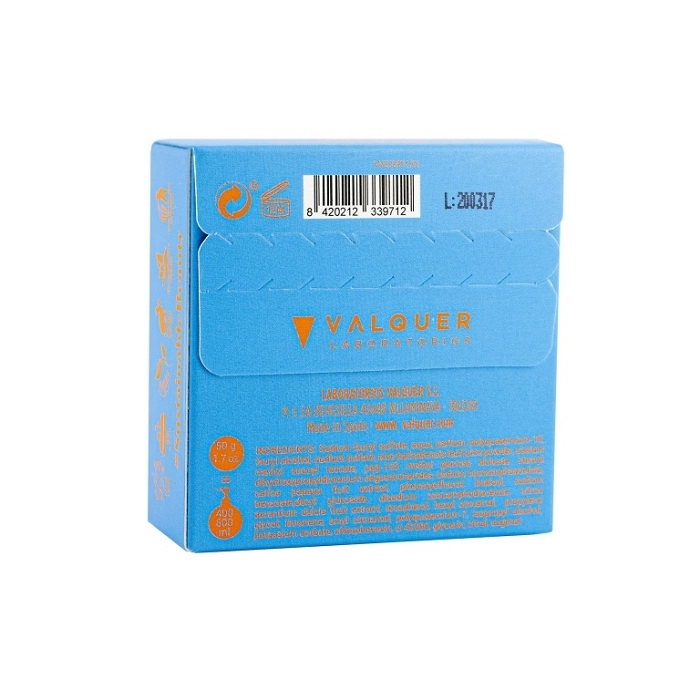 VALQUER CHAMPU SOLIDO SUNRISE EXTRACTO DE NARANJA Y PAPAYA 50G REF 33971